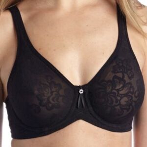 LUNAIRE I Bra Black Lace Seamless Size 36DD
